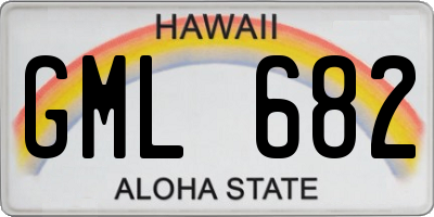 HI license plate GML682
