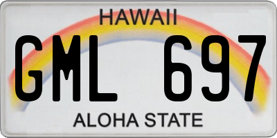HI license plate GML697