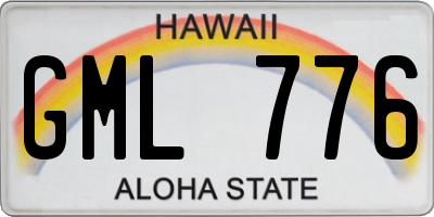 HI license plate GML776
