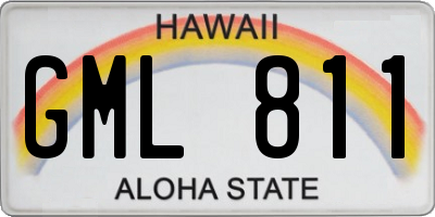 HI license plate GML811
