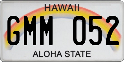 HI license plate GMM052