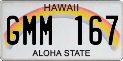 HI license plate GMM167