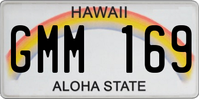 HI license plate GMM169