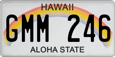 HI license plate GMM246
