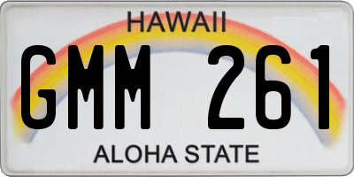 HI license plate GMM261