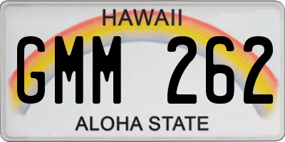 HI license plate GMM262