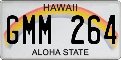 HI license plate GMM264