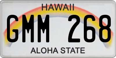 HI license plate GMM268