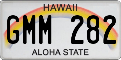 HI license plate GMM282