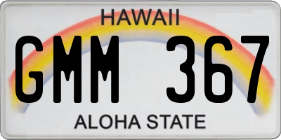 HI license plate GMM367