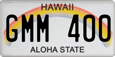 HI license plate GMM400
