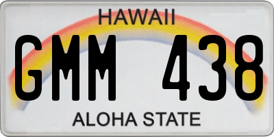 HI license plate GMM438