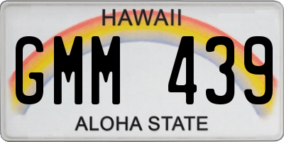 HI license plate GMM439