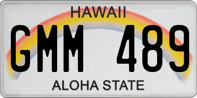 HI license plate GMM489