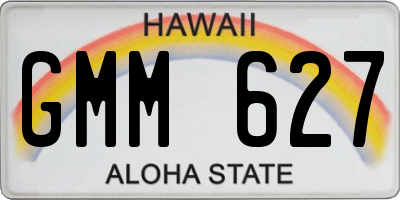HI license plate GMM627
