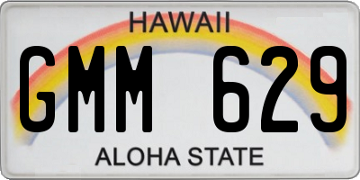 HI license plate GMM629