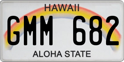 HI license plate GMM682