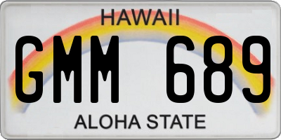 HI license plate GMM689