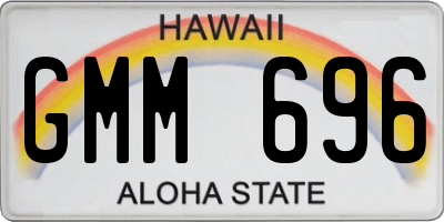 HI license plate GMM696