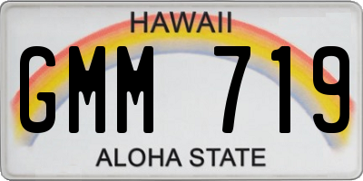 HI license plate GMM719