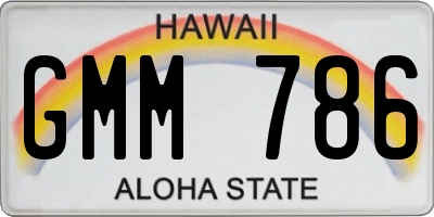 HI license plate GMM786