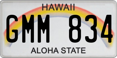 HI license plate GMM834