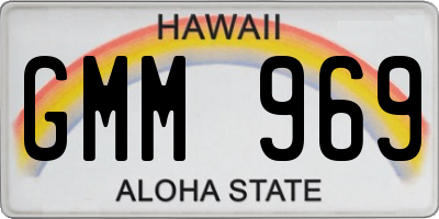 HI license plate GMM969