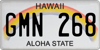 HI license plate GMN268