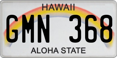 HI license plate GMN368