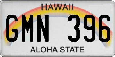 HI license plate GMN396