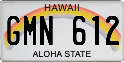 HI license plate GMN612