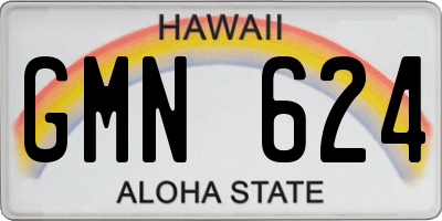 HI license plate GMN624
