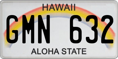 HI license plate GMN632