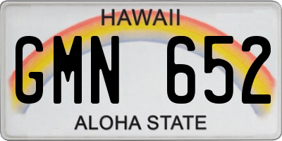 HI license plate GMN652