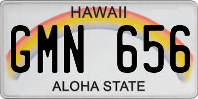 HI license plate GMN656