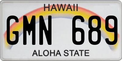 HI license plate GMN689