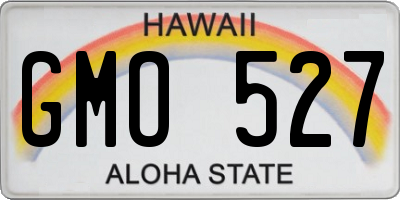 HI license plate GMO527