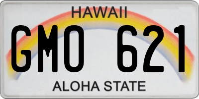 HI license plate GMO621