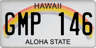 HI license plate GMP146