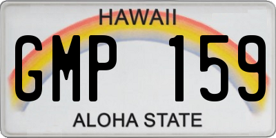 HI license plate GMP159