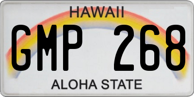 HI license plate GMP268