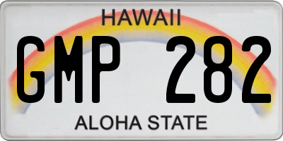 HI license plate GMP282