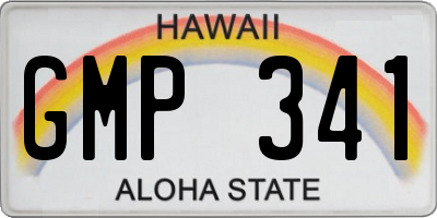 HI license plate GMP341