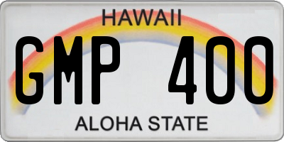 HI license plate GMP400