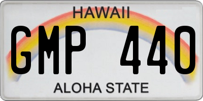 HI license plate GMP440