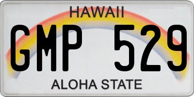 HI license plate GMP529