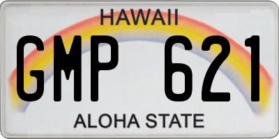 HI license plate GMP621