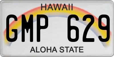 HI license plate GMP629