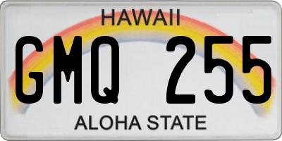 HI license plate GMQ255