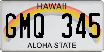 HI license plate GMQ345